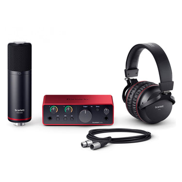 Interfaz Focusrite Mosc0039 Scarlett Solo Estudio 4th Generacion Con Accesorios